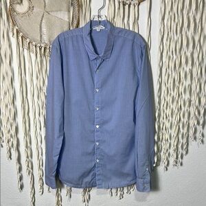 James Perse Men's Cotton Long Sleeve Button Down Stripe Dress Shirt 2/M